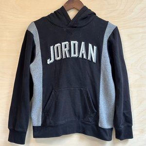 ❤️ Nike Air Jordan Youth Hoodie Black & Gray Size L 12-13 Years